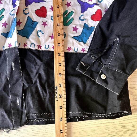 Vintage Tillman Western Shirt Copyright 1992 Southwestern Blouse M 90s - Picture 4 of 6